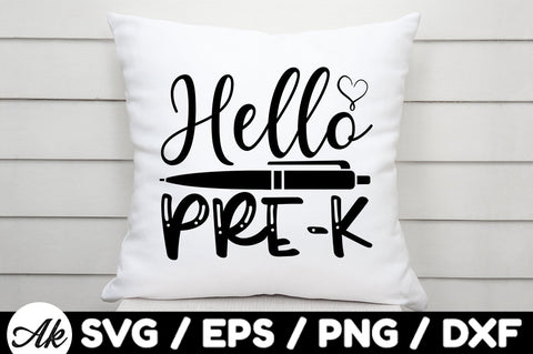 Hello pre-k svg SVG akazaddesign 