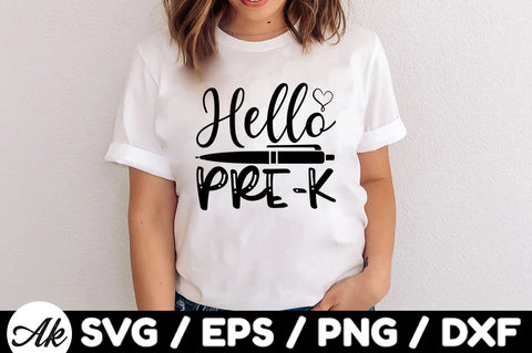 Hello pre-k svg SVG akazaddesign 