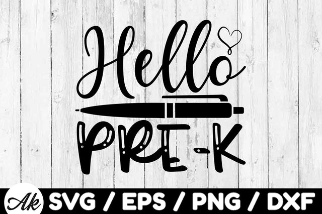 Hello pre-k svg SVG akazaddesign 