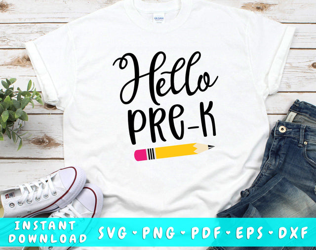Hello Pre-K SVG SVG HappyDesignStudio 