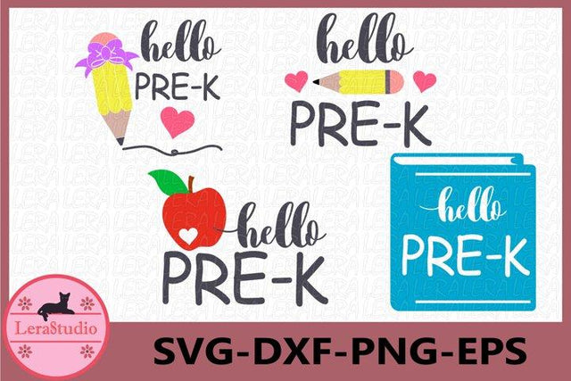 Hello Pre-K SVG SVG Lerastudio 