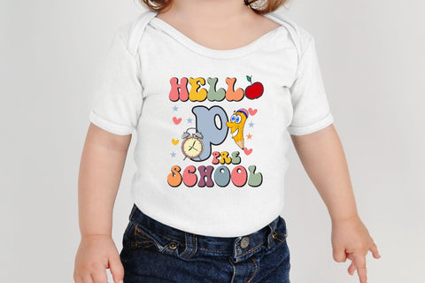 Hello Pre School SVG Cricut Files Sublimation Rupkotha 