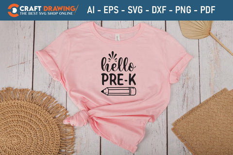 Hello Prek Back To School Svg Teacher Svg School Svg First Day Of School Graduation Svg Back To School Back To School Shirt Back To School Png SVG Debashish Barman 