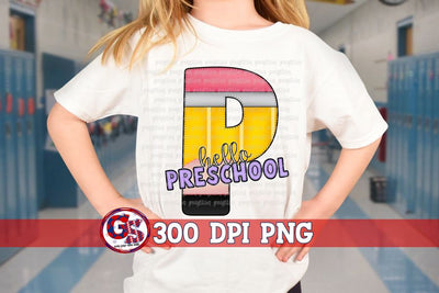 Hello Preschool PNG for Sublimation Sublimation Greedy Stitches 