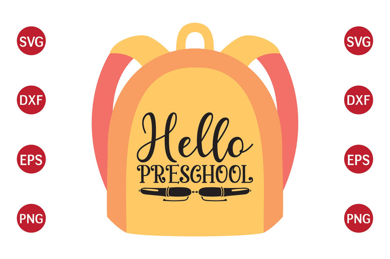Hello Preschool SVG CraftlabSvg29 