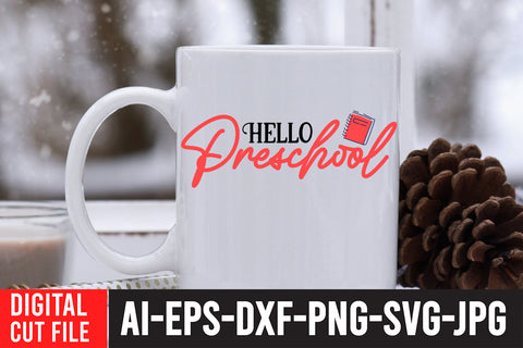 Hello Preschool SVG Cut File SVG BlackCatsMedia 