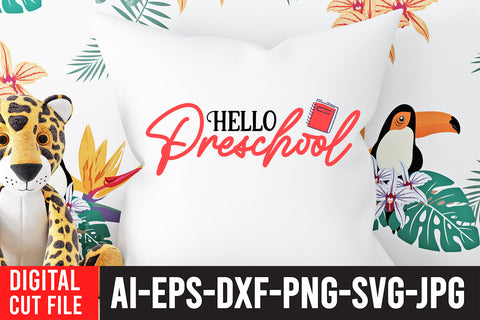Hello Preschool SVG Cut File SVG BlackCatsMedia 