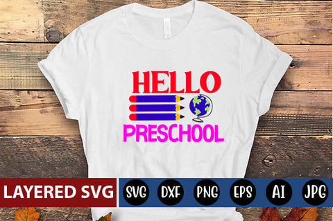 Hello Preschool SVG cut file SVG Blessedprint 