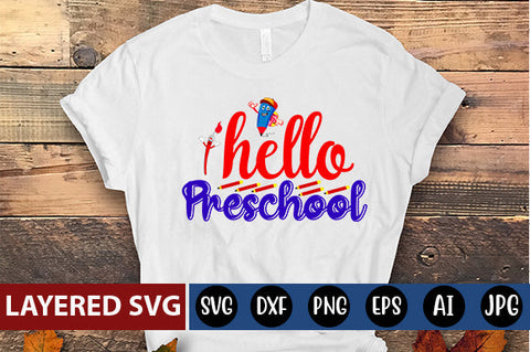 Hello Preschool SVG cut file SVG Blessedprint 