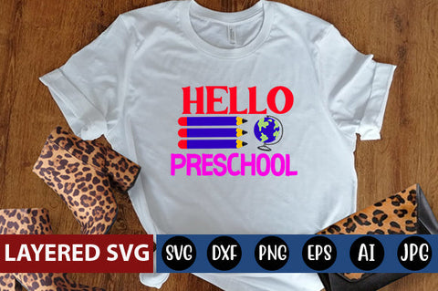 Hello Preschool SVG cut file SVG Blessedprint 