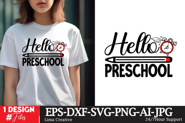 Hello Preschool SVG Cute File SVG Insomnia Std 