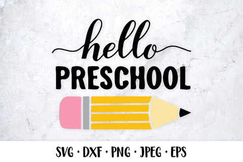 Hello preschool SVG. First day of school shirt design SVG LaBelezoka 