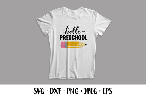 Hello preschool SVG. First day of school shirt design SVG LaBelezoka 