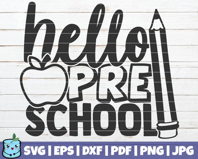Hello Preschool SVG MintyMarshmallows 