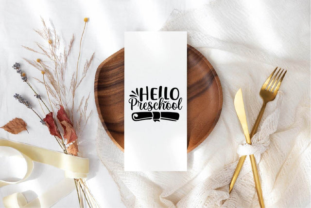 Hello Preschool SVG Shahin alam 