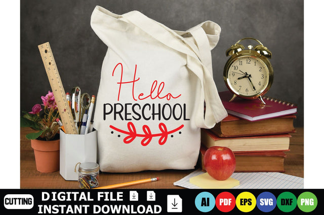 Hello Preschool SVG Shahin alam 