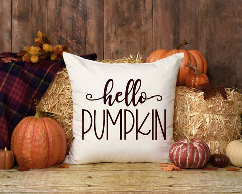 Hello Pumpkin Cut File, PNG, SVG for Signs and Decor SVG August Sun Fire 