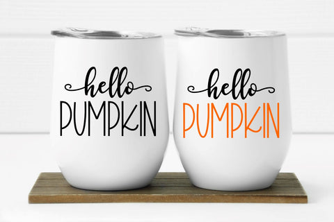 Hello Pumpkin Cut File, PNG, SVG for Signs and Decor SVG August Sun Fire 