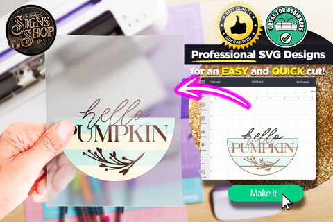 hello pumpkin farmhouse | FALL SVG Sign SVG The Vintage Signs Shop 