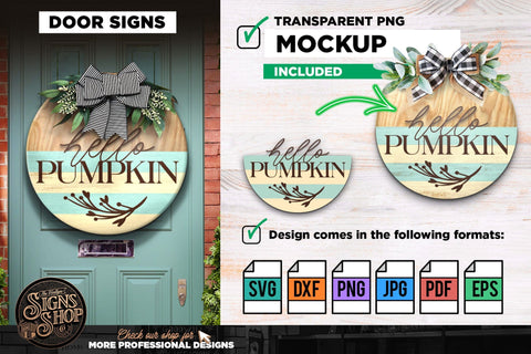hello pumpkin farmhouse | FALL SVG Sign SVG The Vintage Signs Shop 