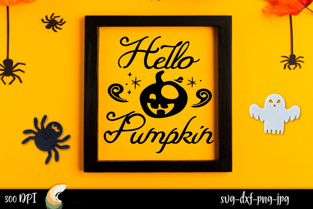 Hello Pumpkin | Halloween Decor ClipArt SVG Design | Halloween SVG| Funny quotes SVG Evgenyia Guschina 