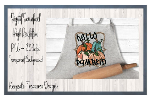 Hello Pumpkin, Hand Drawn Pumpkins, Fall Pumpkin T-Shirt PNG, Simulation Autumn Design, Digital Download Sublimation Keepsake Treasures Designs LLC. 