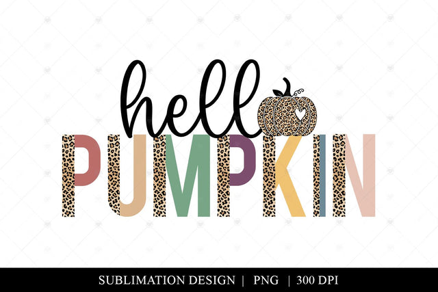 Hello Pumpkin Png, Fall T-Shirt Sublimation Design Sublimation BijouBay 