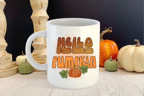 Hello Pumpkin PNG I Fall Sublimation I Autumn Sublimation Sublimation Happy Printables Club 