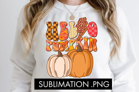 Hello Pumpkin PNG Sublimation Sublimation Freeling Design House 