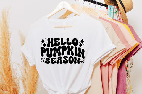 Hello Pumpkin Season - Retro Thanksgiving SVG SVG CraftLabSVG 