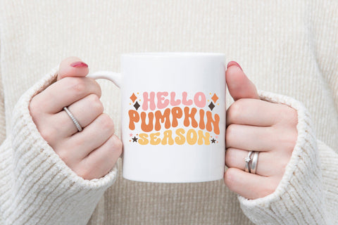 Hello Pumpkin Season - Retro Thanksgiving SVG SVG CraftLabSVG 
