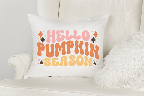 Hello Pumpkin Season - Retro Thanksgiving SVG SVG CraftLabSVG 