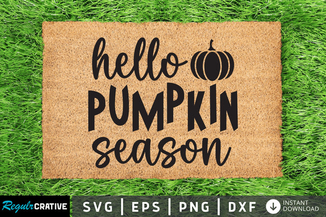 Hello pumpkin season SVG SVG Regulrcrative 