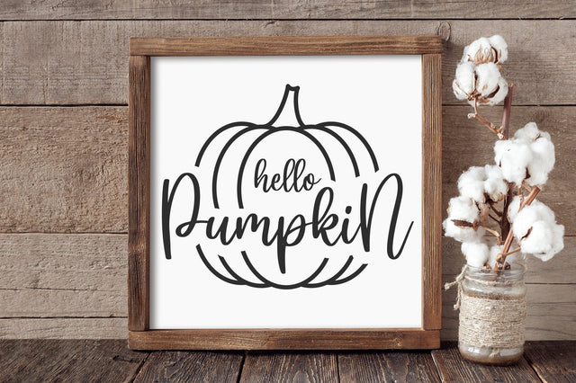 Hello Pumpkin Sign SVG PNG SVG futivesvg 