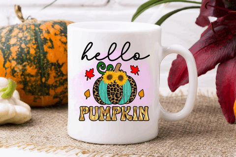Hello pumpkin Sublimation PNG, Sublimation Pumpkin Design Sublimation Regulrcrative 