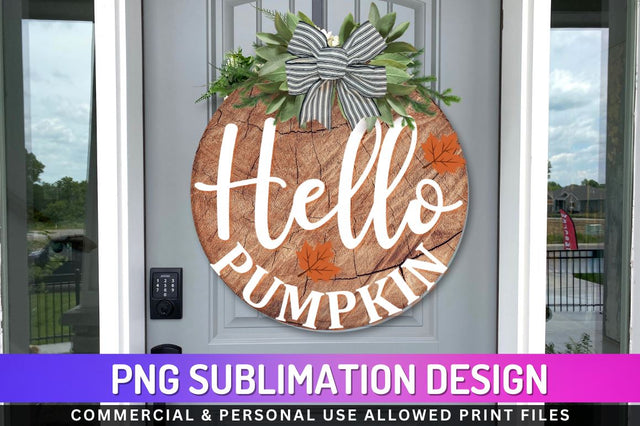Hello pumpkin Sublimation PNG Sublimation Regulrcrative 
