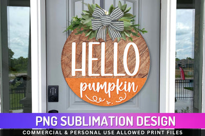 Hello pumpkin Sublimation PNG Sublimation Regulrcrative 