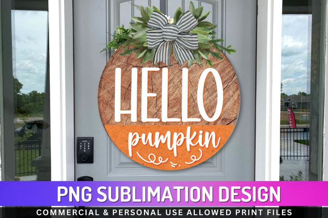 Hello pumpkin Sublimation PNG Sublimation Regulrcrative 