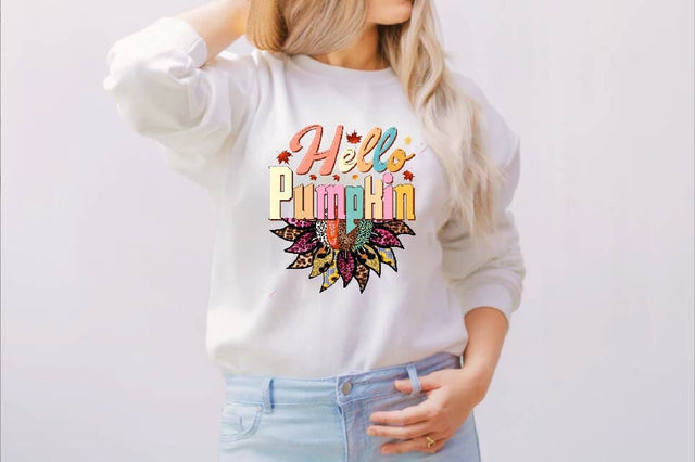 Hello Pumpkin Sublimation SVGArt 