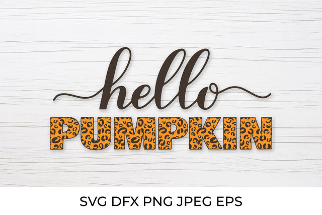Hello pumpkin SVG. Autumn Quote calligraphy lettering SVG LaBelezoka 