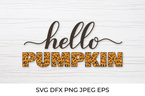 Hello pumpkin SVG. Autumn Quote calligraphy lettering SVG LaBelezoka 