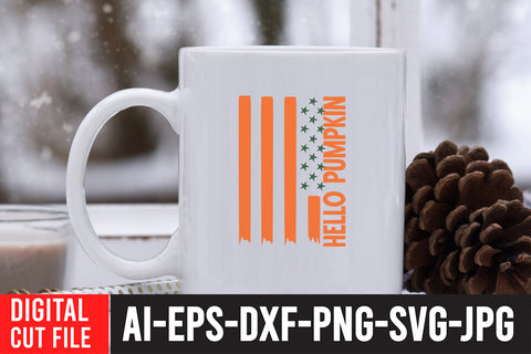 Hello Pumpkin SVG Cut File , Fall SVG Bundle SVG BlackCatsMedia 
