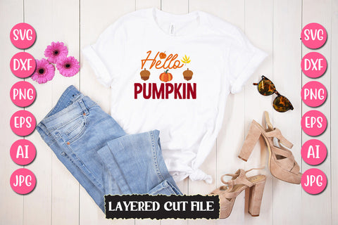 Hello Pumpkin SVG Cut File SVG Newmockups 