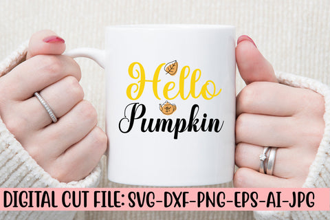 Hello Pumpkin SVG Cut File SVG Syaman 