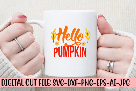 Hello Pumpkin SVG Cut File SVG Syaman 