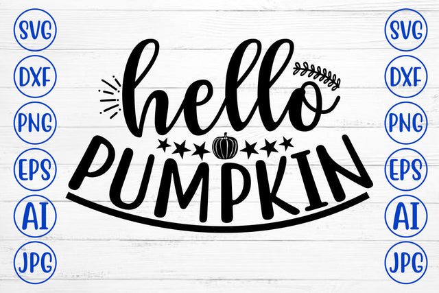HELLO PUMPKIN SVG Cut File SVG Syaman 