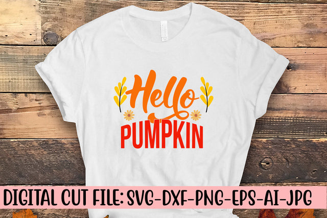 Hello Pumpkin SVG Cut File SVG Syaman 