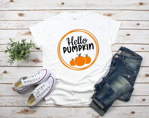 Hello Pumpkin SVG Cut Files, 3 Designs, Fall Buffalo Truck SVG SVG HappyDesignStudio 