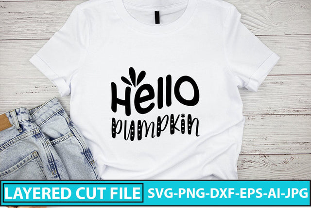 Hello Pumpkin SVG Design SVG Syaman 