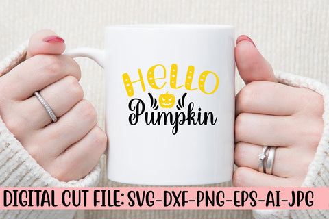 Hello Pumpkin SVG Design SVG Syaman 